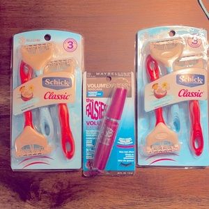 🔴 Nib mascara & 2 three pack of razors